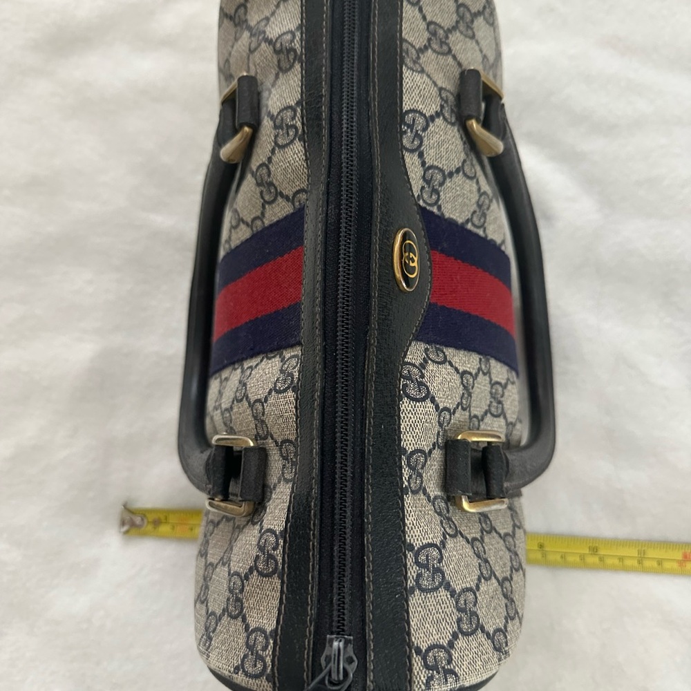 Gucci Cream and Blue Satchel with Iconic Style - Picture 2 of 9